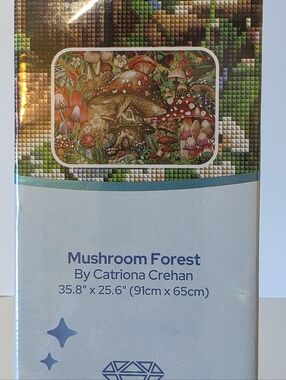 Diamond Art Club Mushroom Forest Catriona Crehan New Sealed Discontinued DAC